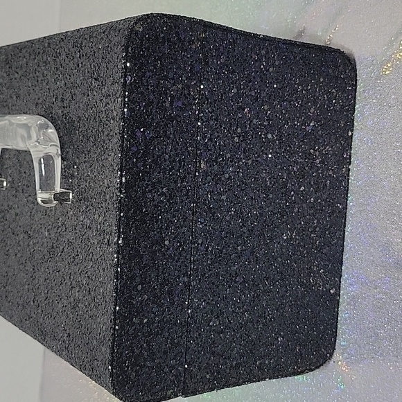 HTF Victoria Secret 2014 Glitter Makeup Cosmetic Train Case/ Box - Picture 3 of 11